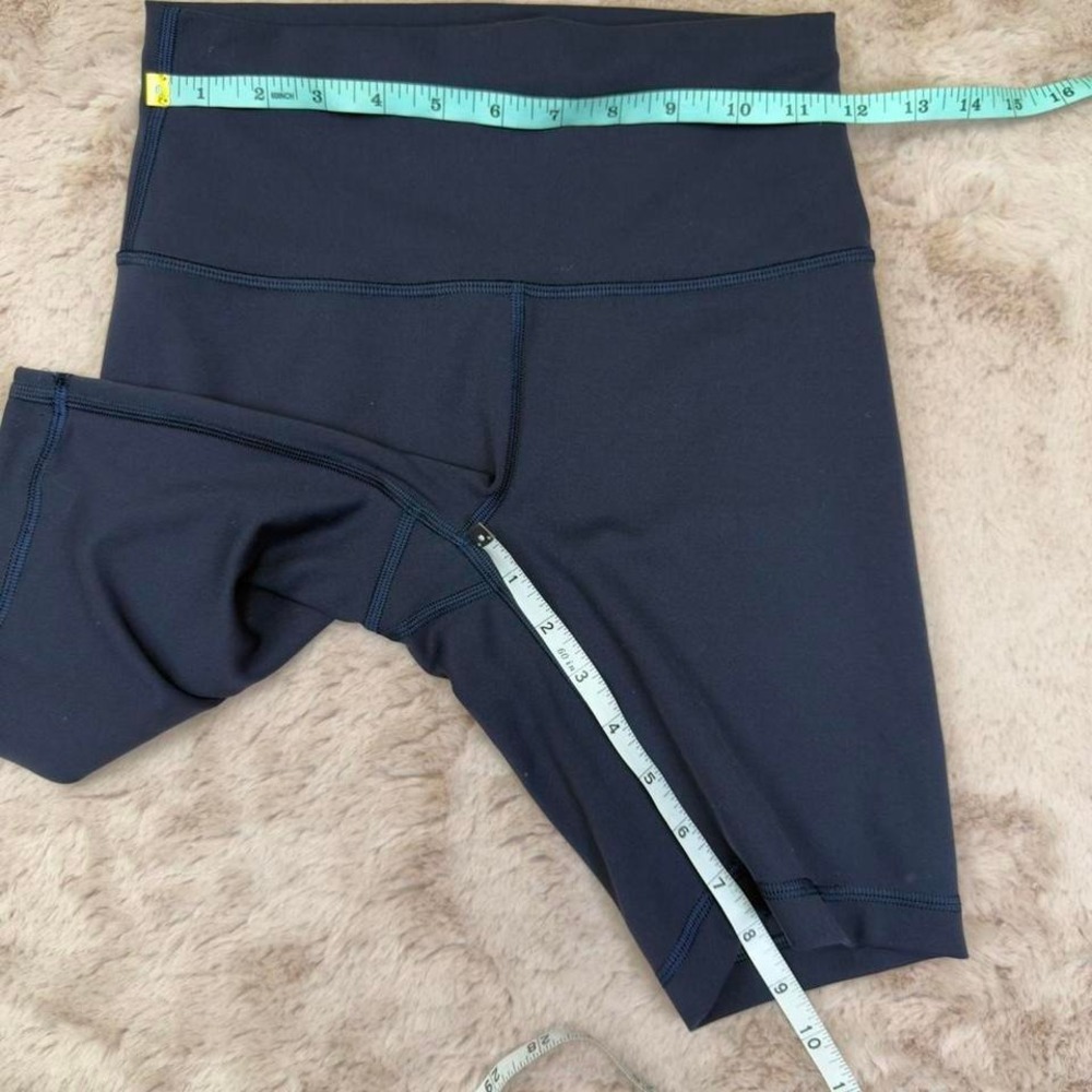 Lululemon high waisted biker shorts in navy - Picture 6 of 8